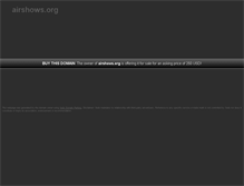 Tablet Screenshot of airshows.org